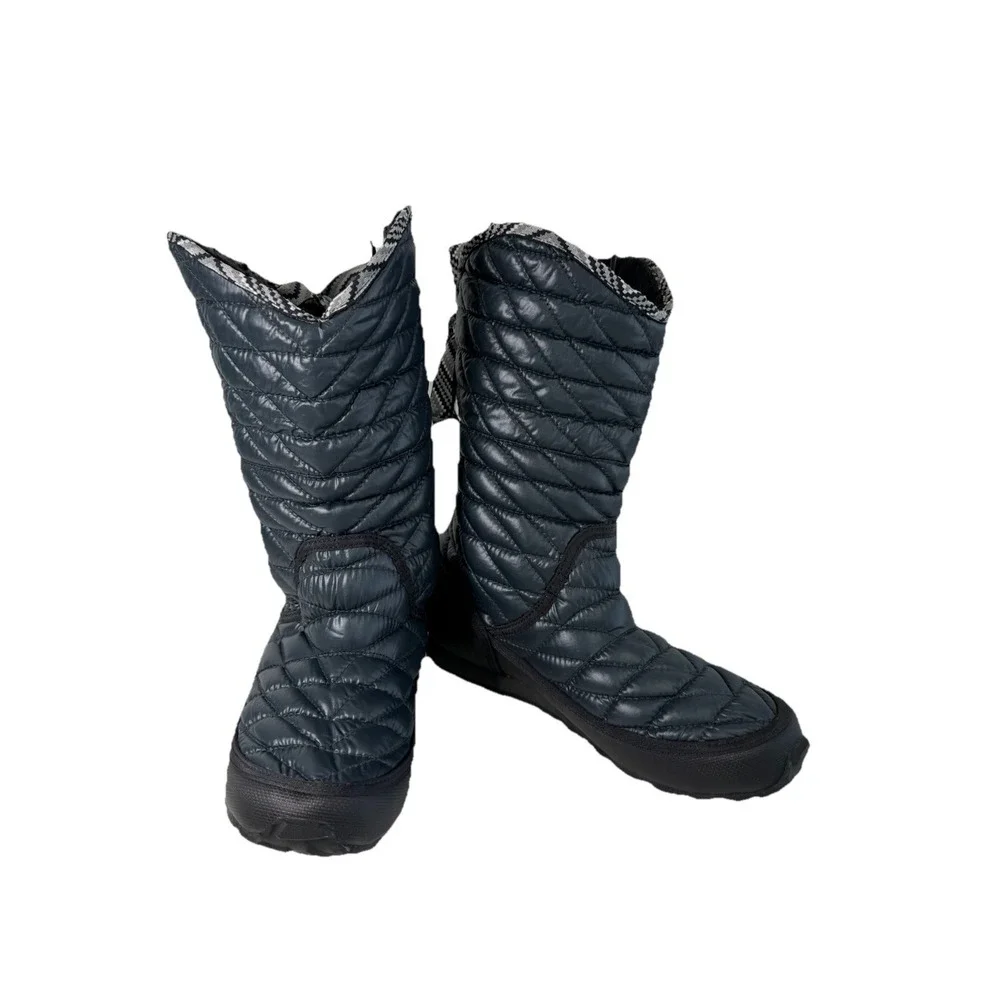 The North Face Warm Fleece Lined Winter Boots Black Women's Size 7 No‎ Box
